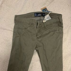 Hollister olive green jeans
